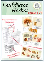 Vorschau - Arbeitsblätter - Laufdiktate 2. und 3. Klasse Grundschule Materialpaket - Seite 1