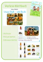 Vorschau - Fördermaterial/Inklusion - Vorlese-Klettbuch: Unsere Stadt - viele Berufe - Deckblatt