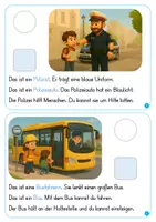 Vorschau - Fördermaterial/Inklusion - Vorlese-Klettbuch: Unsere Stadt - viele Berufe - Seite 3