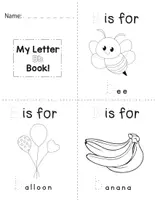 anteprima - Esercizi - Sound Phonics Alphabet Mini Books | Lettere e Figure A–Z - Pagina 1
