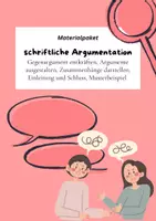 Vorschau - Unterrichtsreihen - Materialpaket: Argumentation: Argumente ausgestalten und Gegenargumente entkräften - Deckblatt