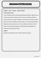 Vorschau - Arbeitsblätter - Kasus, Numerus, Genus & Wortarten – Grammatiktraining mit vier spannenden Texten-Klasse 5 - Seite 1
