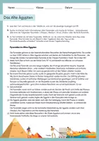 Vorschau - Arbeitsblätter - Stationenlernen - Das Alte Ägypten (mit Differenzierung) - Seite 1
