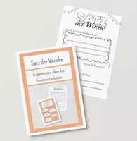 Vorschau - Arbeitsblätter - Grundwortschatz - Satz der Woche - Deckblatt