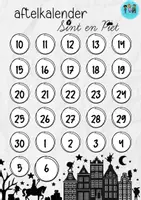 Voorbeeld - aftelkalender Sint & piet - Voorblad