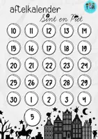 Voorbeeld - aftelkalender Sint & piet - Pagina 1