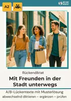 Vorschau - Arbeitsblätter - Rückendiktat Mit Freunden unterwegs in der Stadt, A1 - Deckblatt