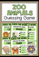 Vorschau - Spiele - ZOO ANIMALS - Guess the word - Deckblatt
