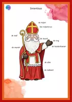 Voorbeeld - Juf Larissa - Woordkaarten A4 Sinterklaas - Voorblad