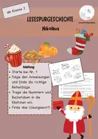 Vorschau - Arbeitsblätter - LesespurNikolaus - Deckblatt