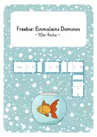 Vorschau - Stationenlernen - Freebie Domino 10er Reihe - Deckblatt