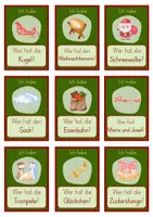Vorschau - Spiele - Lesespiel Weihnachten - Ich habe - Wer hat? - 2 Versionen - Seite 3