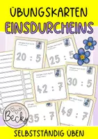 Vorschau - Aufgabenkarten - Einsdurcheins - Übungskarten mit Selbstkontrolle - Deckblatt