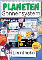 Vorschau - Arbeitsblätter - PLANETEN Sonnensystem / Lernwerkstatt - Deckblatt