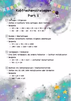 Vorschau - Poster - Kopfrechnen - sinnvolle Strategien und Tipps - Seite 1