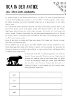 Vorschau - Arbeitsblätter - Rom – Die Gründung der Stadt - Seite 1