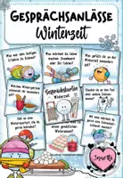 Vorschau - Spiele - Erzählkarten / Gesprächskarten / Schreibanlass zur Winterzeit - Deckblatt