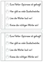 Vorschau - Arbeitsblätter - Fehler Spürnasen Winter Lesegenauigkeit Deutsch 1. Klasse 2. Klasse - Seite 2