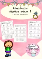 anteprima - Esercizi - Arbeitsblätter: Adjektive ordnen 1, 3-fach differenziert, DaZ (Esercizi per ordinare gli aggettivi 1, con 3 livelli di differenziazione) - Pagina di copertina