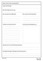 Vorschau - Arbeitsblätter - Blanko Versuchsprotokolle für Experimente – Vorlagen - Seite 1