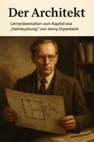 Vorschau - Präsentationen/Tafelbilder - Heimsuchung – Der Architekt | Analyse, Deutung & Markierungsstrategie | Komplettes Lernpaket für das Deutsch-Abitur (Jenny Erpenbeck) - Deckblatt
