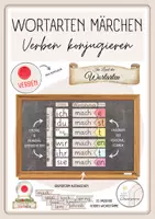 Vorschau - Merkblätter - Wortartenmärchen - Verben Konjugieren - Deckblatt