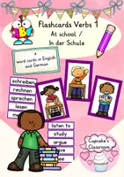 anteprima - Flashcard - Englisch/Deutsch/DaZ - verbs at school - Verben in der Schule - Bildkarten/Flashcards - Pagina di copertina