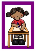 anteprima - Flashcard - Englisch/Deutsch/DaZ - verbs at school - Verben in der Schule - Bildkarten/Flashcards - Pagina 1