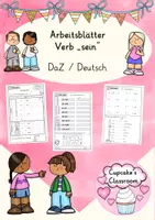 anteprima - Esercizi - DaZ / Deutsch - Arbeitsblätter Verb "sein" - Förderunterricht (Esercizi sul verbo "essere") - Pagina di copertina