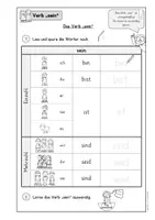 anteprima - Esercizi - DaZ / Deutsch - Arbeitsblätter Verb "sein" - Förderunterricht (Esercizi sul verbo "essere") - Pagina 1