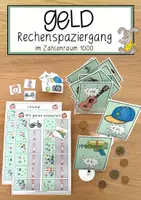 Vorschau - Anderer Materialtyp - Geld Rechenspaziergang im Zahlenraum 1000 - Deckblatt