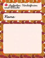 Vorschau - Arbeitsblätter - Brüche üben in der Grundschule – Herbstferien erzählen - Seite 1