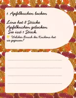 Vorschau - Arbeitsblätter - Brüche üben in der Grundschule – Herbstferien erzählen - Seite 2
