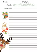 Vorschau - Arbeitsblätter - Weihnachts-Komponieren mit Kindern: Leere Notenblätter - Deckblatt