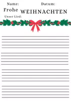 Vorschau - Arbeitsblätter - Weihnachts-Komponieren mit Kindern: Leere Notenblätter - Seite 2