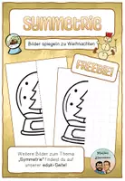 Vorschau - Arbeitsblätter - FREEBIE: Symmetrie kinderleicht: Weihnachtliches Bild zum Spiegeln und Gestalten - Deckblatt