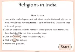 Vorschau - Arbeitsblätter - Religions in INDIA (interactive PDF, worksheets, starter speaking cards) - Seite 3