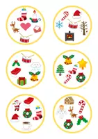 Vista previa - Juegos / Gamificación - Juego de observación navideño – Encuentra el símbolo común. - página 3