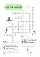 Vorschau - Arbeitsblätter - Free Time Activities: Vocabulary and Present Tenses (A1/A2) - Deckblatt