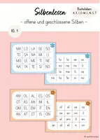 Vorschau - Spiele - Silbenlesen Klasse 1 - Teil 1 (Buchstaben AEIOMLNST) - Deckblatt