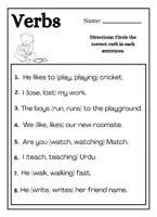 anteprima - Esercizi - Find the Verb | Trova e Cerchia il Verbo - Pagina 3