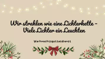 Vorschau - Anderer Materialtyp - Weihnachtsgottesdienst Lichterkette - Deckblatt