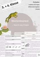 Vorschau - Arbeitsblätter - Materialpaket - Wochenlesen Frühling - Seite 1