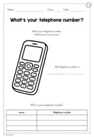 Vorschau - Arbeitsblätter - Arbeitsblatt: Telephone number - Seite 2