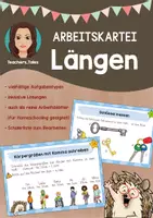 Vorschau - Unterrichtsreihen - Arbeitskartei Längen (inkl. Homeschooling-Version!) - Deckblatt
