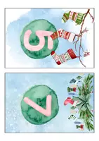 Vorschau - Mal- und Bastelvorlagen - Adventskalender Schule Megabundle – 4 Designs & Gutscheine für Klasse - Seite 3