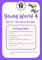 Vorschau - Klassenarbeiten - Young World 4 Unit 4 - fixfertig Prüfung - Deckblatt