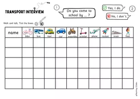 Vorschau - Arbeitsblätter - Class Surveys Transportation - Walk and Talks - Seite 2
