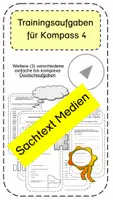 Vorschau - Arbeitsblätter - Kompass 4 Training Sachtext Medien Deutschaufgaben - Herbst - Deckblatt