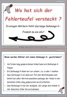 Vorschau - Fördermaterial/Inklusion - Musik Spezial Shirin David: Fehlerteufel Lesekarten Dehnungs -h - Seite 1